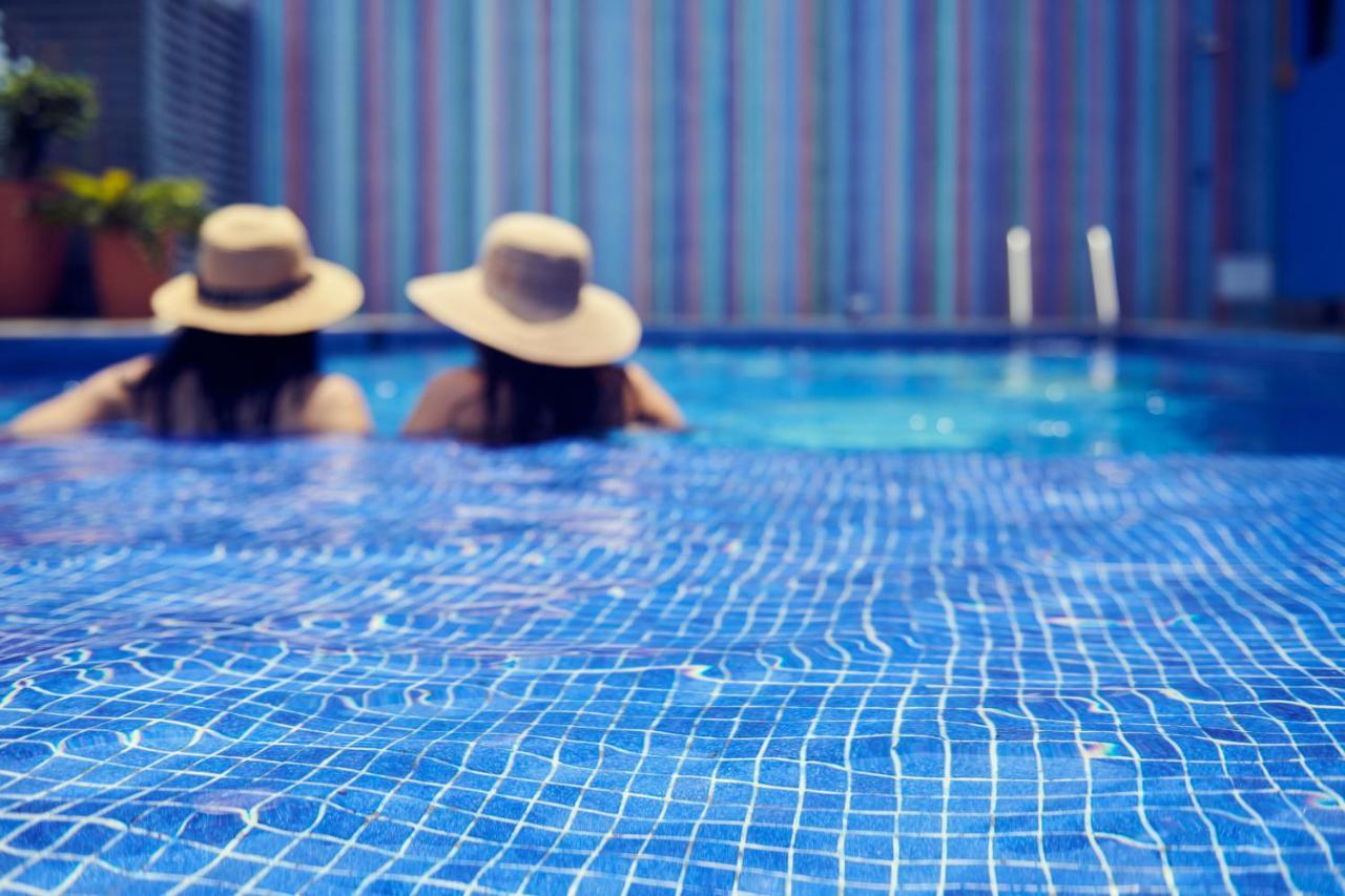 Hotel Luxury Patio Azul (Adults Only) Puerto Vallarta Bagian luar foto Swimming pool