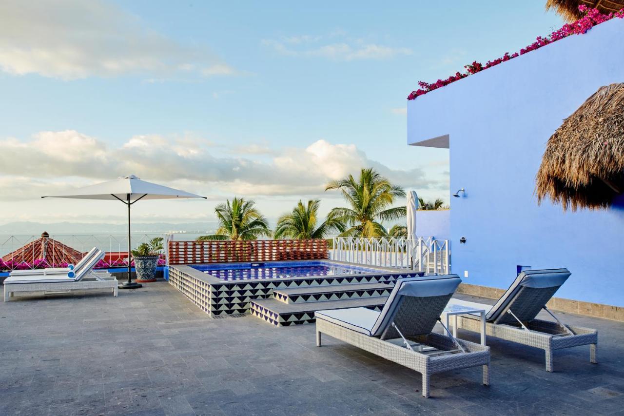 Hotel Luxury Patio Azul (Adults Only) Puerto Vallarta Bagian luar foto Rooftop pool at the Hotel Habita, Tulum, Mexico